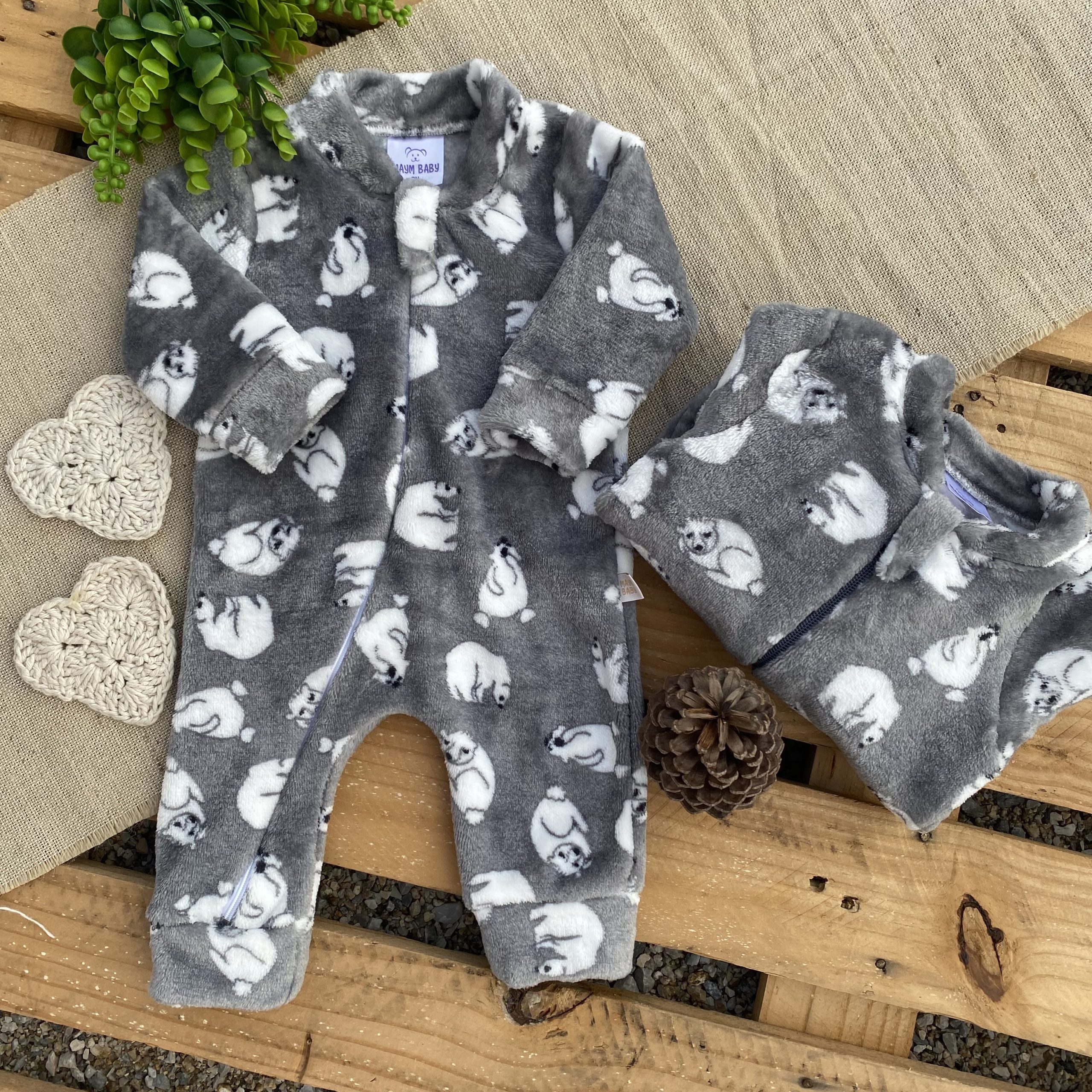 Macacão de Fleece Infantil - Tio Dey Baby - Roupas para Bebes